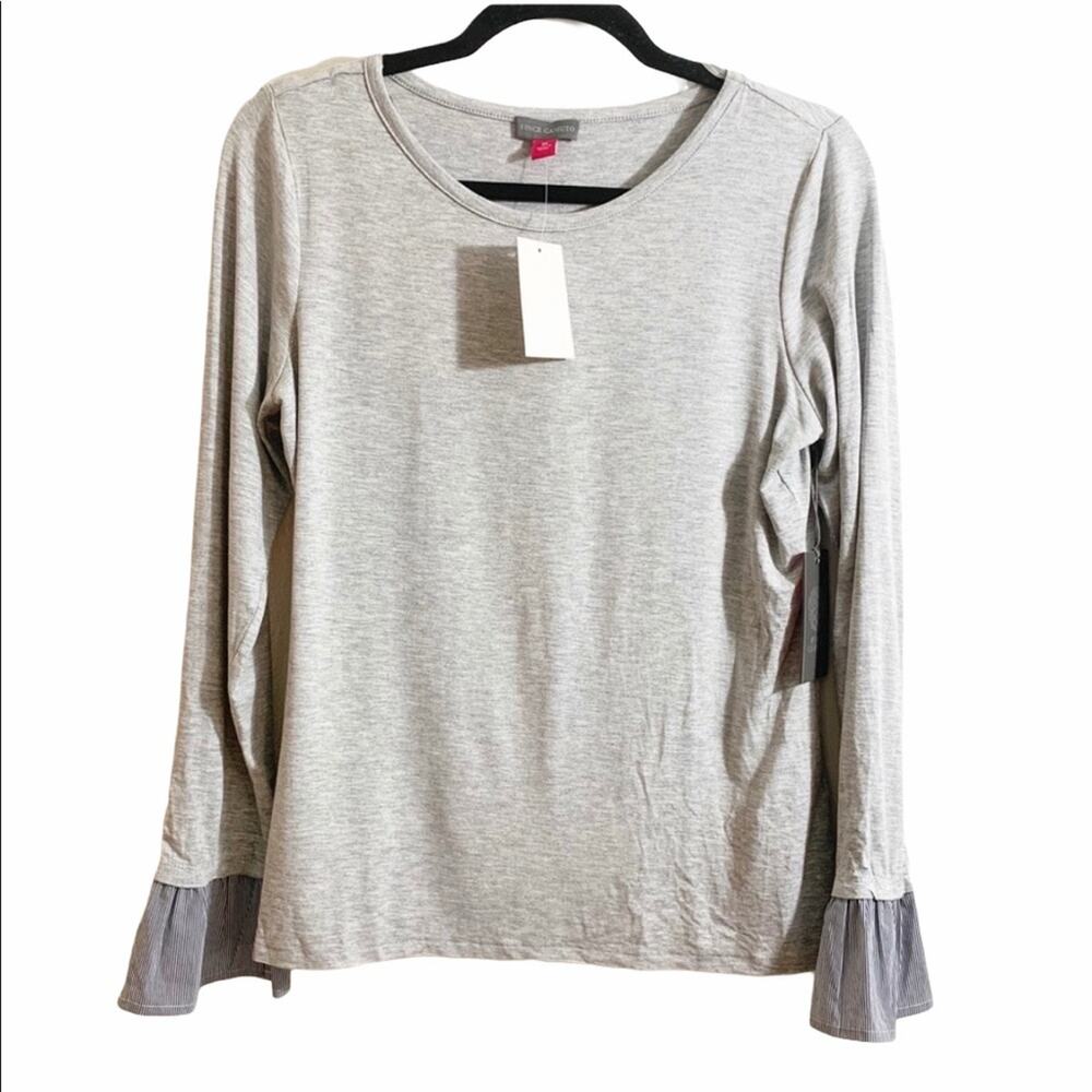 Vince Camuto Long Sleeve Gray Shirt